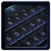 Black Blue Metal Keyboard Theme