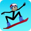 Stickman Snowboarder